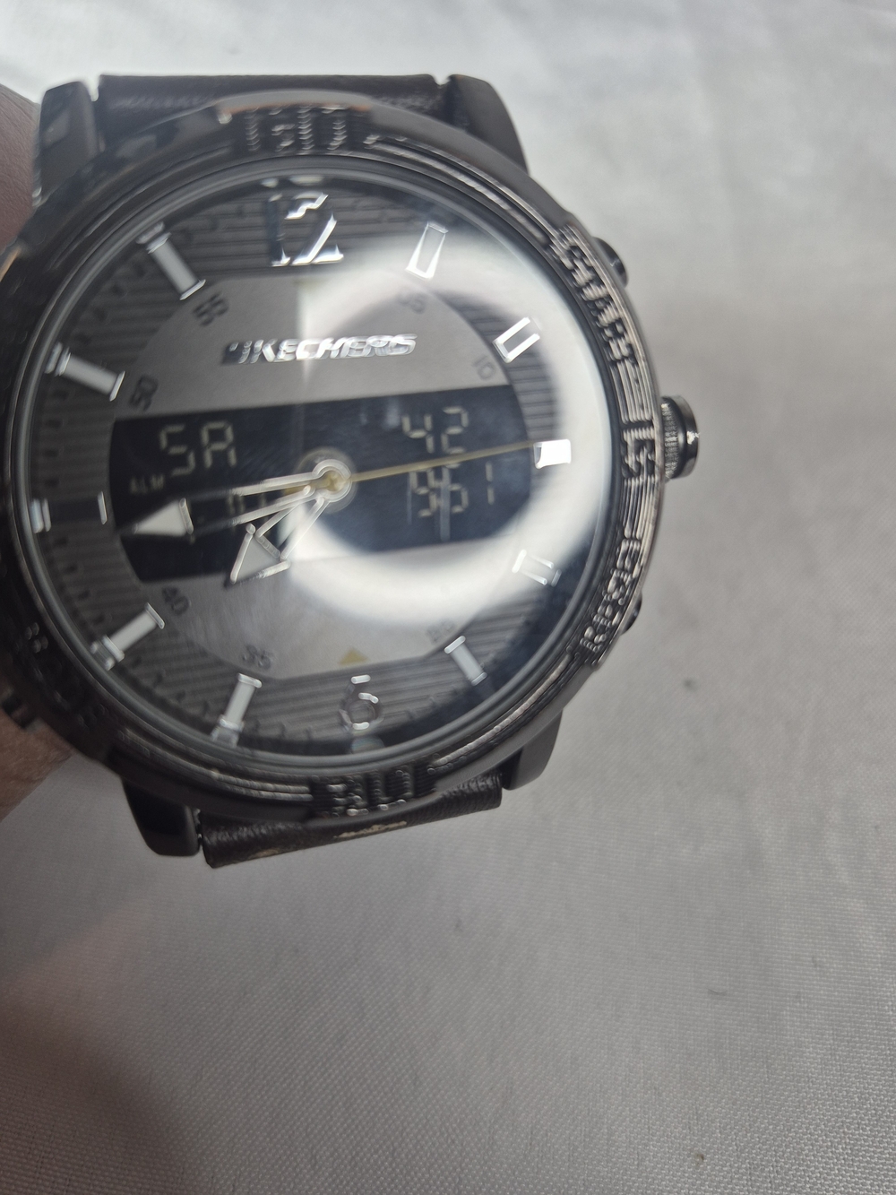 Skechers Black Hybrid Analog-Digital Men's Watch